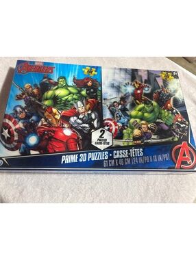 Marvel Avengers Prime 3D Puzzles - 2 Pack 500 Piece Jigsaw Puzzle Set